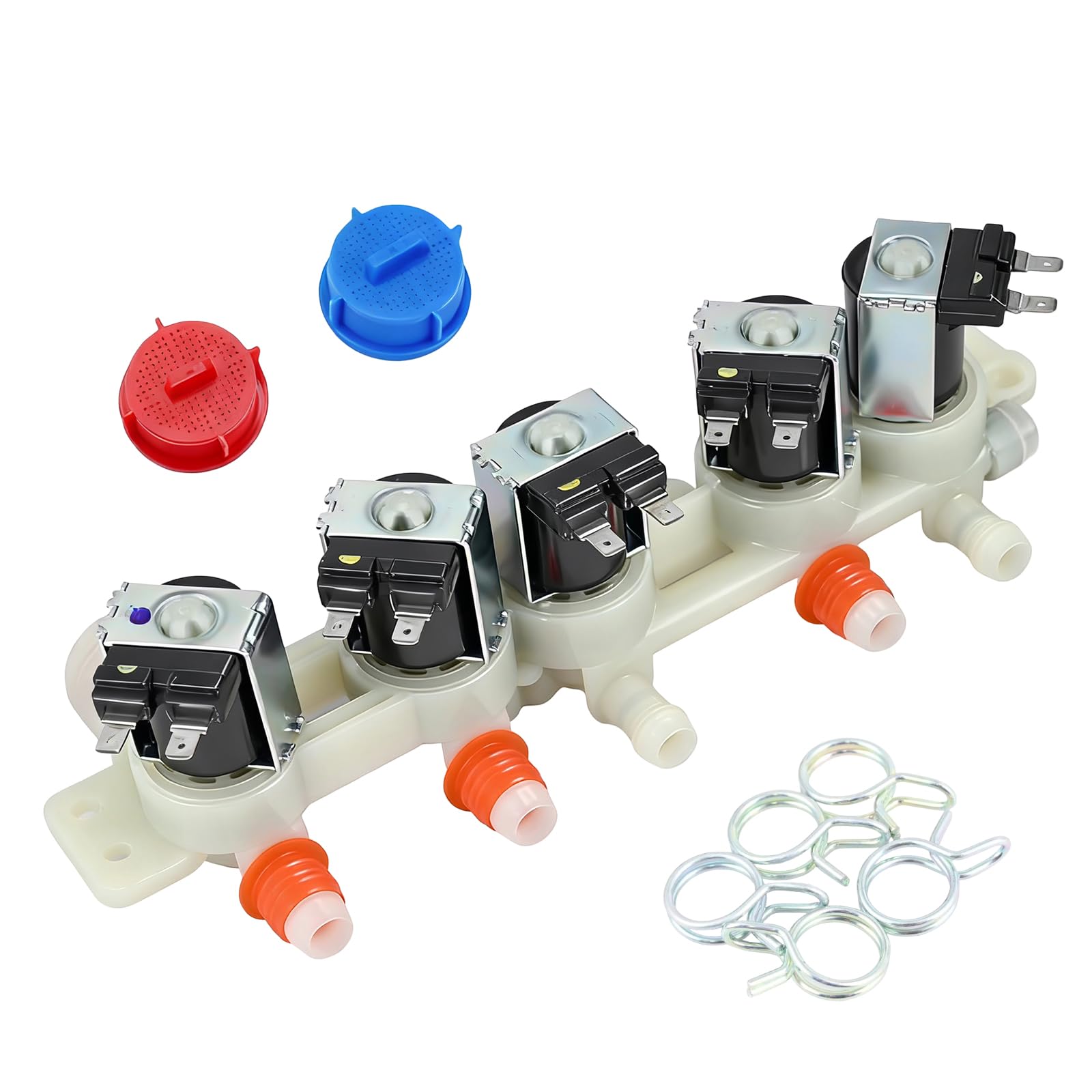Water Inlet Valve AJU73213301 for LG Kenmore Washer, Replaces Part Number 5221EA1008F AJU75152601 TAW35618287 AP5668417, Fits Washer Models WT1101CW, WT1201CV, WT1701CW, WT1501CW, WT4870CW, WT5270CW