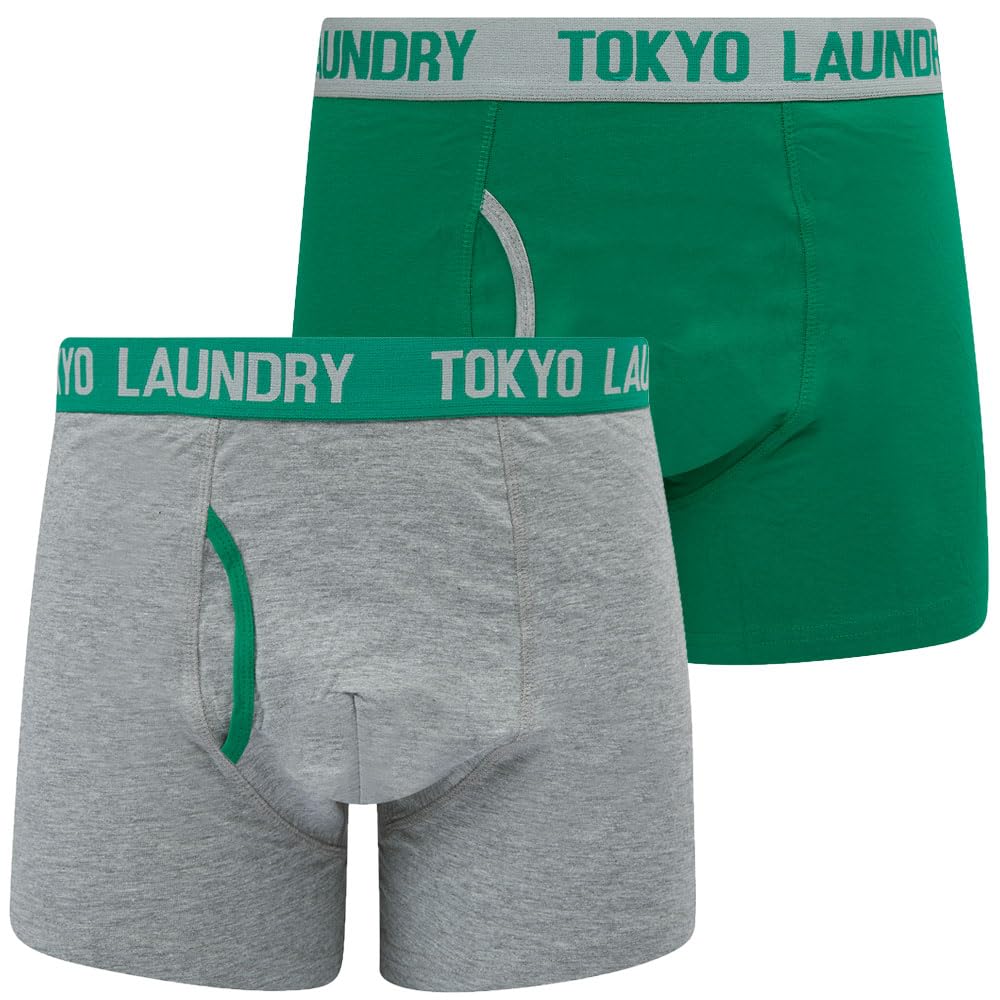Tokyo Laundry Men's 2 Pack Gift Box Stretch Cotton Boxer Shorts Set