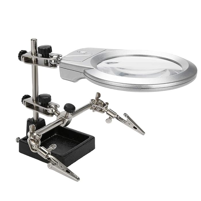 Buy Desk Magnifying Glass Desktop Magnifier Glasses Helping Hand