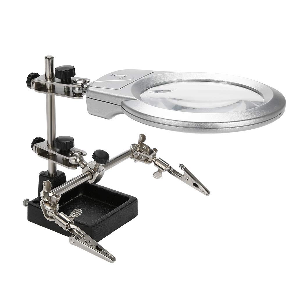 Buy Desk Magnifying Glass Desktop Magnifier Glasses Helping Hand