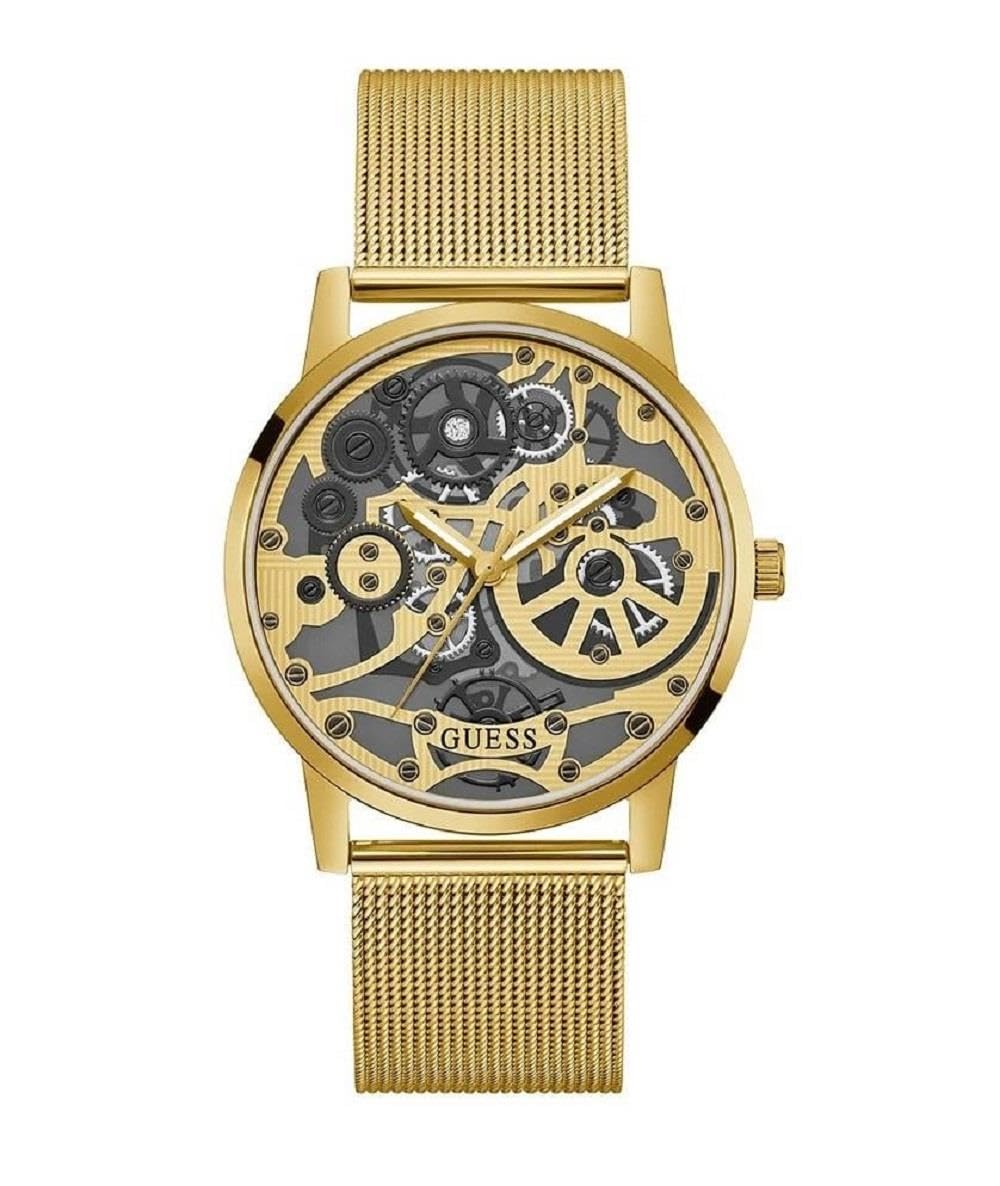 Guess Gadget Collection 3 Hand Mens Analog Black Dial Coloured Quartz Watch, Round Dial with 42 mm Case Width - GW0538G2 (B0BN8MTHJP) Amazon Price History, Amazon Price Tracker