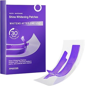 Teeth Whitening Strips,Whitening Strips,Purple Tooth Whitening,Gentle Care Teeth Whitening Kit for Sensitive Teeth Stain Removal,30 Mins Fast Results Tooth Whitening Strip Solution 1, One Size