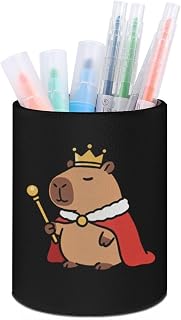 Royal Capybara King Pencil Pen Holder Portable Pen Cups | Desk Organizer,Home,Office,Business