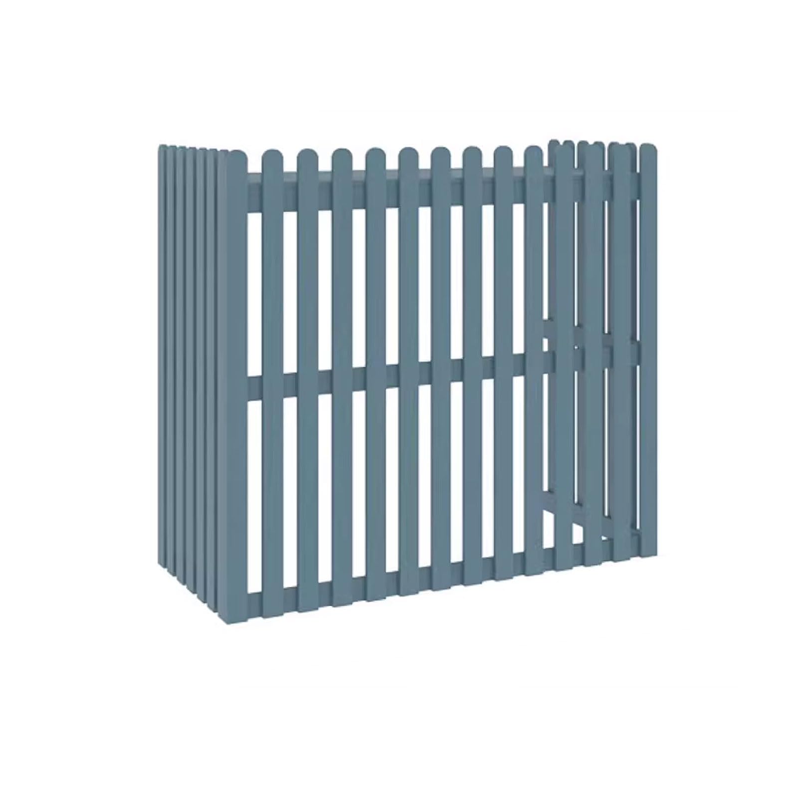 Abdeckung Verkleidung Für Klimaanlage Und Wärmepumpe Für Außengerät Garten Balkon Holz Klimaanlagenzaun Für Außengeräte, Geeignet Für Externe Klimageräte (Color : Blue, Size : 85 * 35 * 80cm)