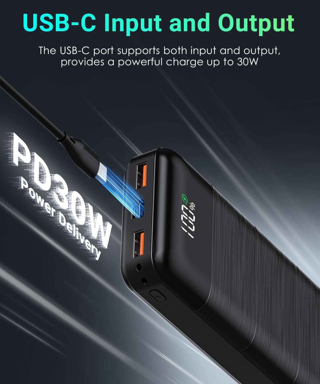 Power Bank Portable Charger 32000mah Power Bank Output 5v3a Fast