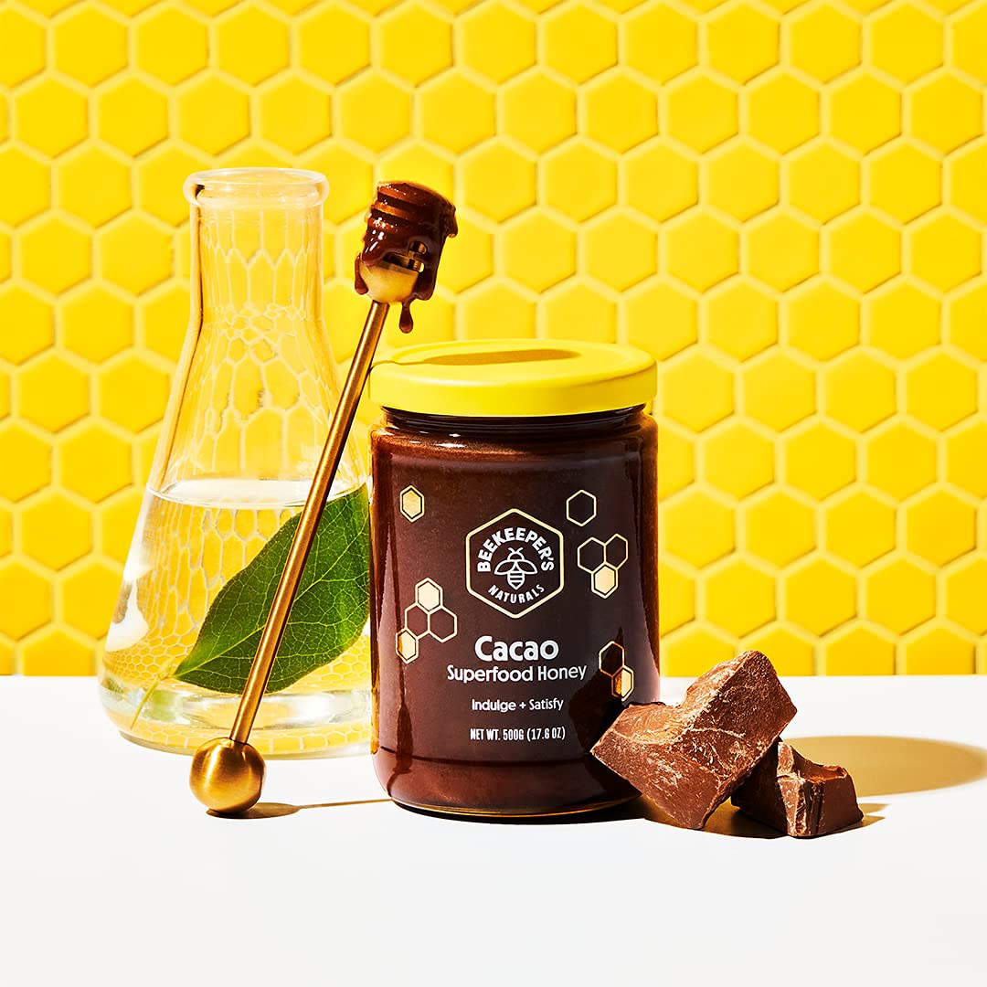 Amаzіng 🔥 Beekeeper's Naturals Superfood Cacao Honey - Raw Honey with Organic, Raw Ecuadorian Cacao, Filled with Antioxidants, Iron and Calcium - Paleo-Friendly, Gluten, Dairy, Egg & Sugar Free (1.1lbs) 🛒 Flаѕh Sаlе Beekeeper's Naturals Superfood Cacao Honey - Raw Honey with Organic, Raw Ecuadorian Cacao, Filled with Antioxidants, Iron and Calcium - Paleo-Friendly, Gluten, Dairy, Egg & Sugar Free (1.1lbs)