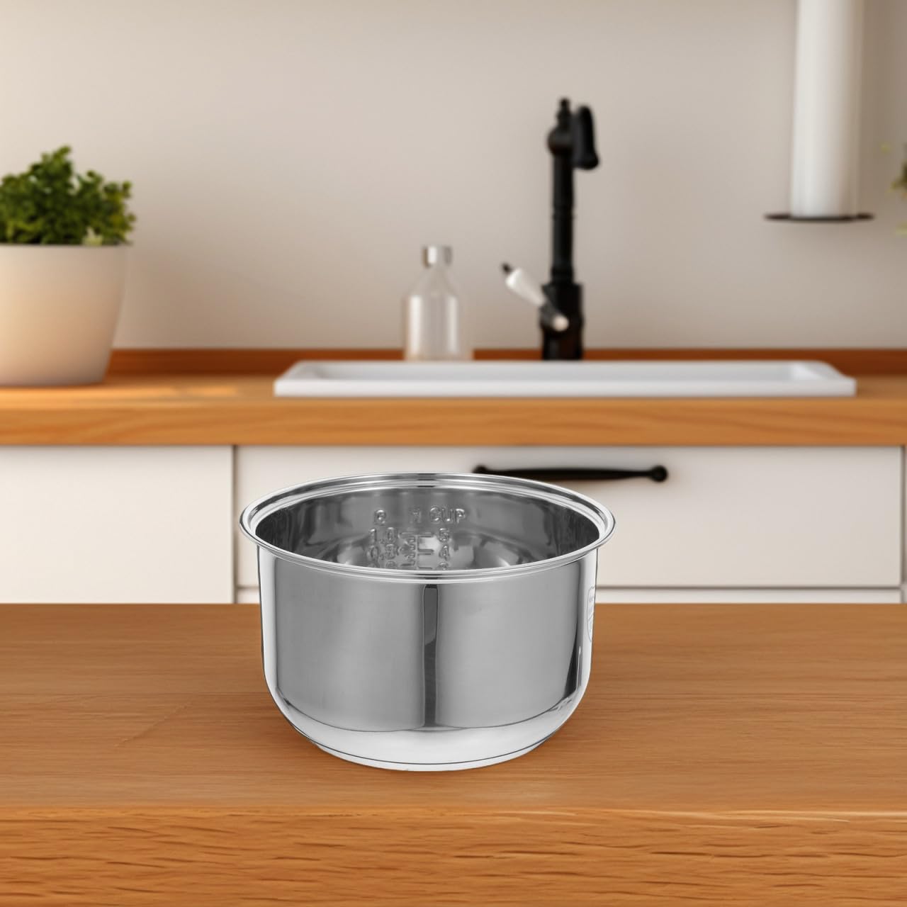 ABOOFAN Accesorios para Copa Arrocera Revestimiento Interior de Repuesto para Cocina Universal de Acero Inoxidable