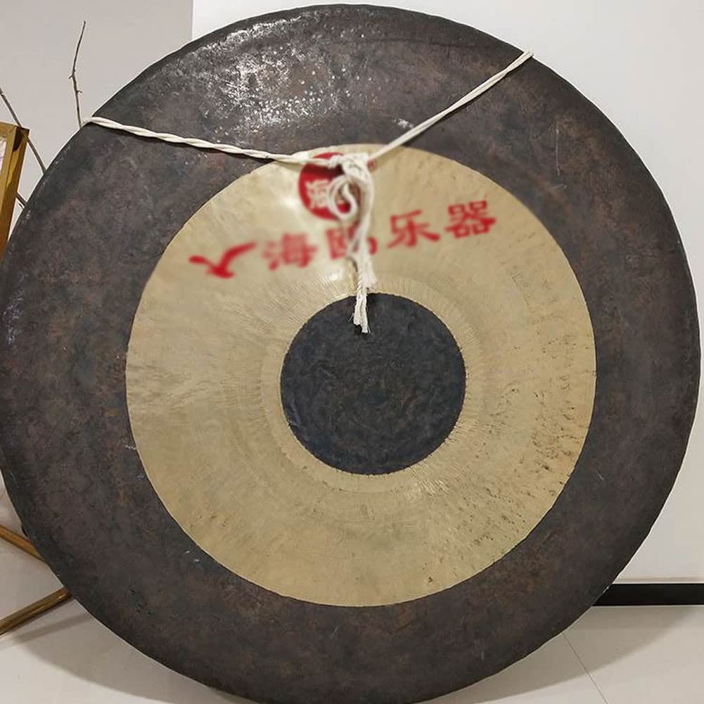 El duque de madera chino, Paquete de 3 gongs chinos con soporte y mazo, 30-60 cm(2,45cm)