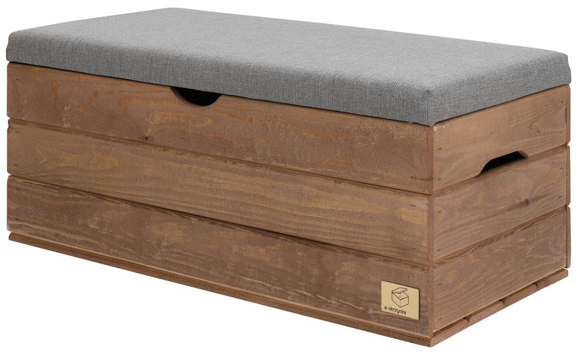 Sitztruhe mit stauraum Holz - polsterbank Sitzbox - sitzbank mit stauraum - aufbewahrungsbox mit Deckel - schuhbank mit sitzfläche 80x40x36cm