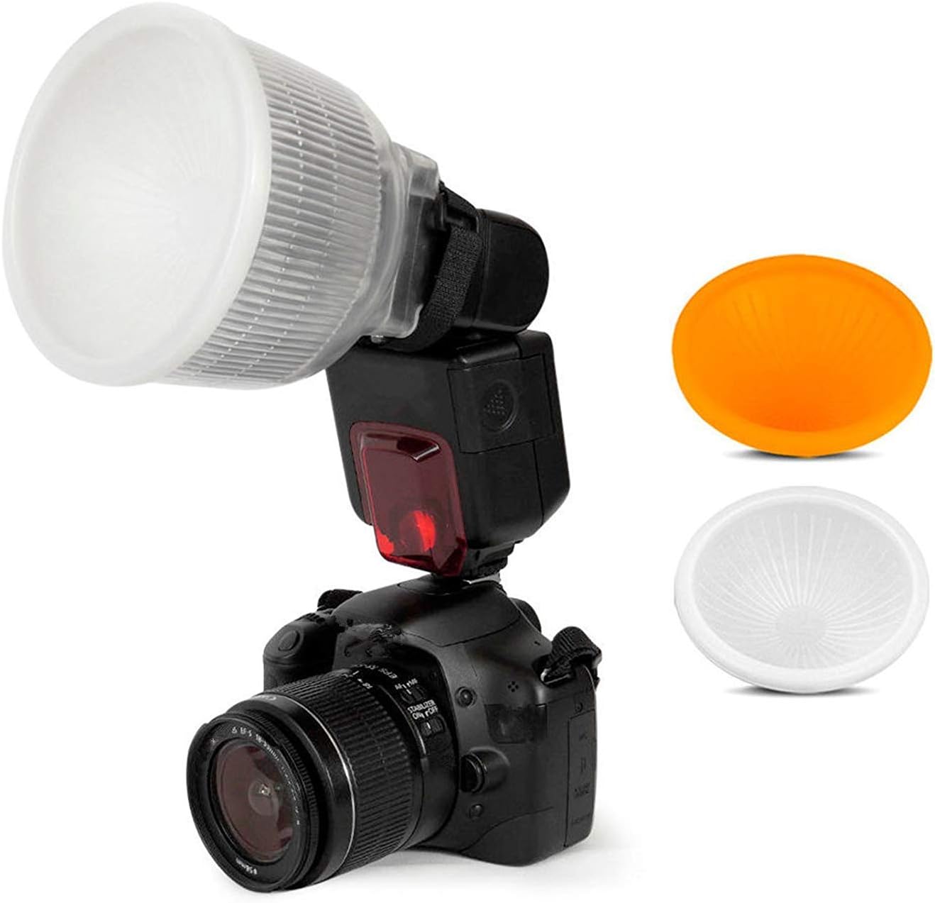 SHOOT Lambancy Dome Flash Diffuser for Canon 420EX 430EX 550EX 580EX 580EX II 600EX Nikon SB600 SB700 SB800 SB900 SB910 Sony HVL-F42AM HVL-F43AM