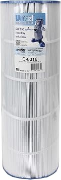 Unicel C-8316 150 Square Foot Media Replacement Pool Filter Cartridge with 215 Pleats, Compatible with Hayward Pool Products