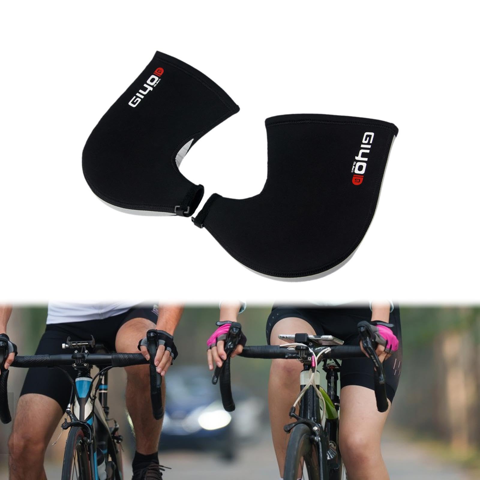 para Manillar de Bicicleta Guantes Térmicos Cubremanos SBR Impermeables y Transpirables Adecuados para Ciclismo al Aire Libre Deportes en