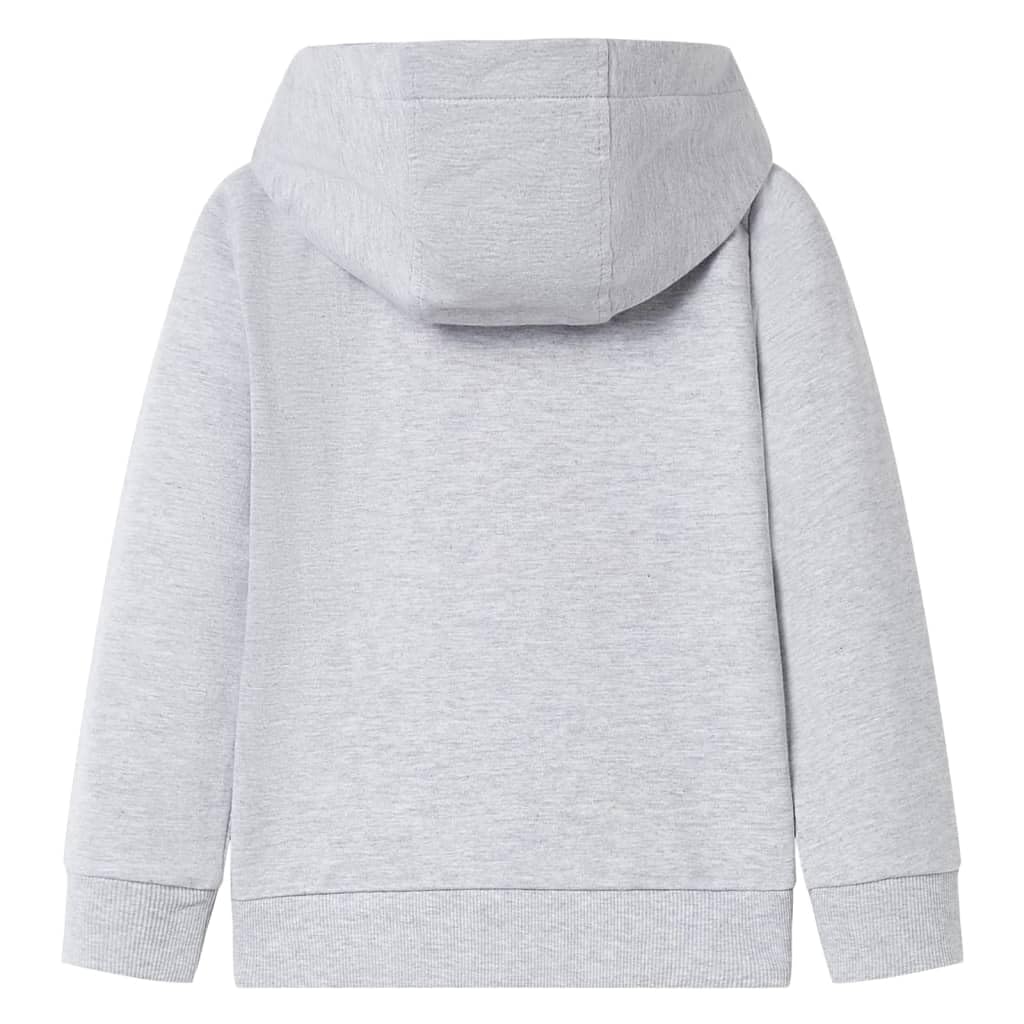 Sudadera con capucha para niños con cremallera, color azul oscuro, mezcla de algodón, poliéster, talla para niños y niñas, uso diario, cálido y cómodo