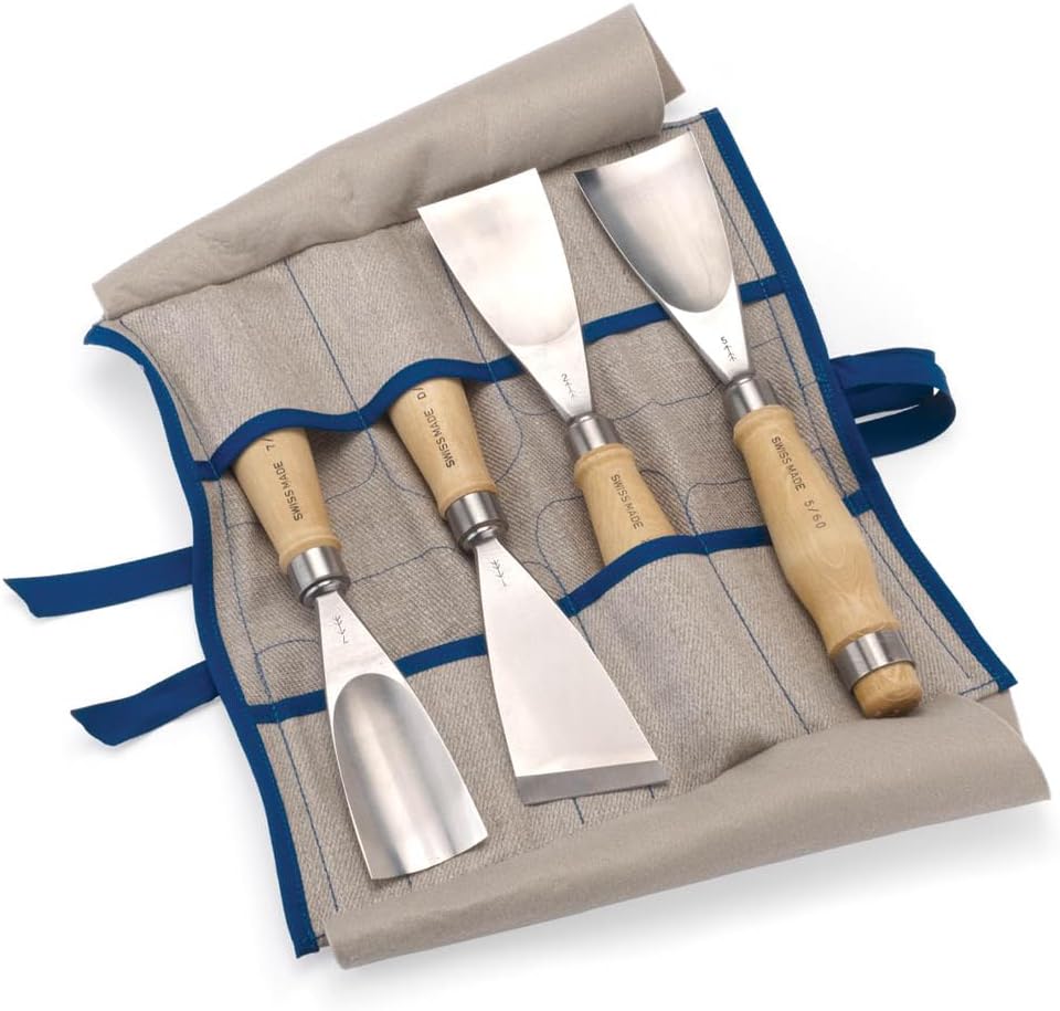 PFEIL "Swiss Made" Fishtail Gouge Set, 4 Piece