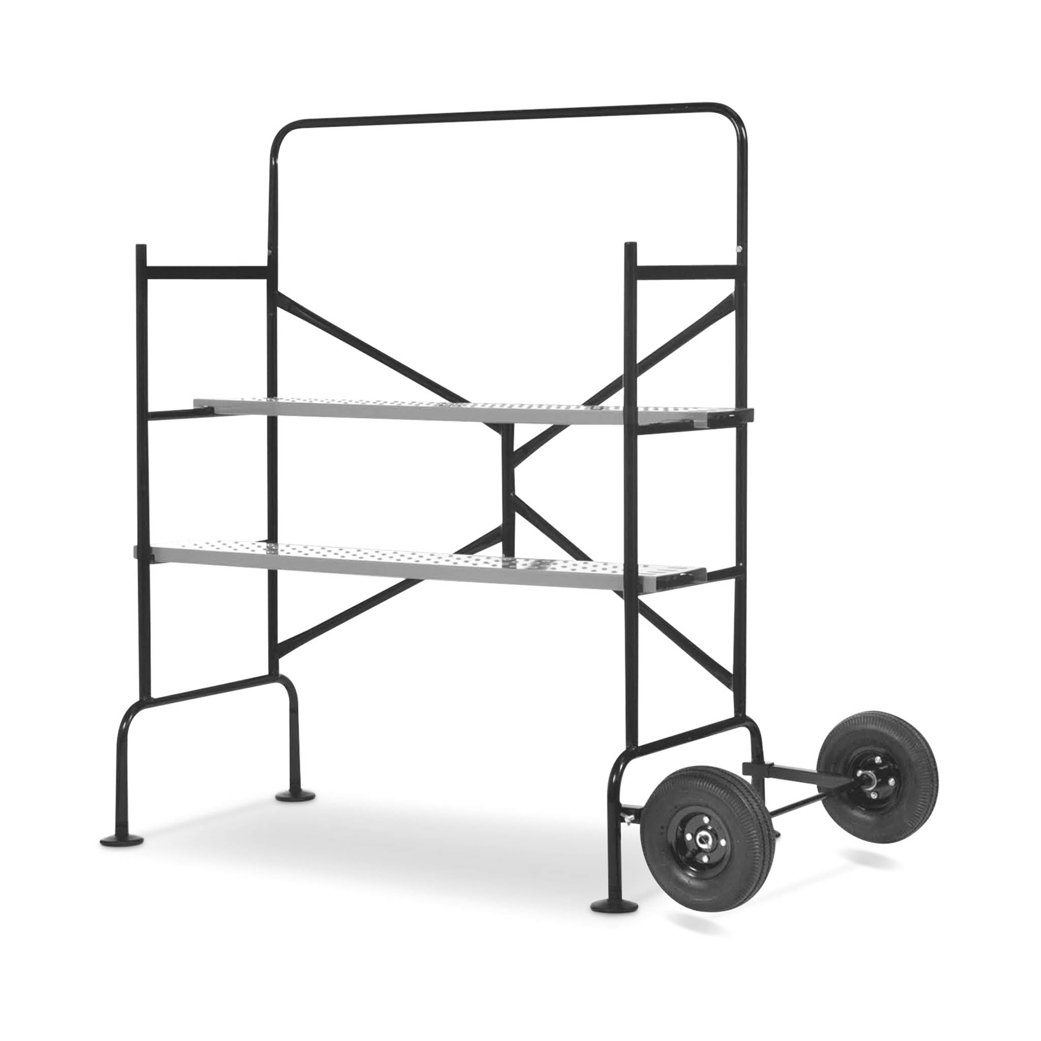 Alice's Garden - Echafaudage Roulant et Pliant sur Deux Niveaux - Mobile. 2 Roues. L140x l78 x H135cm Ouvert. Poids supporté 150 kgs