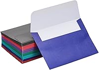 Vista 9 de Paquete de 100 sobres de colores de 4 x 6 pulgadas para invitaciones, tarjetas de cumpleaños, bodas, fotos, autoadhesivos (A6, 7 colores)