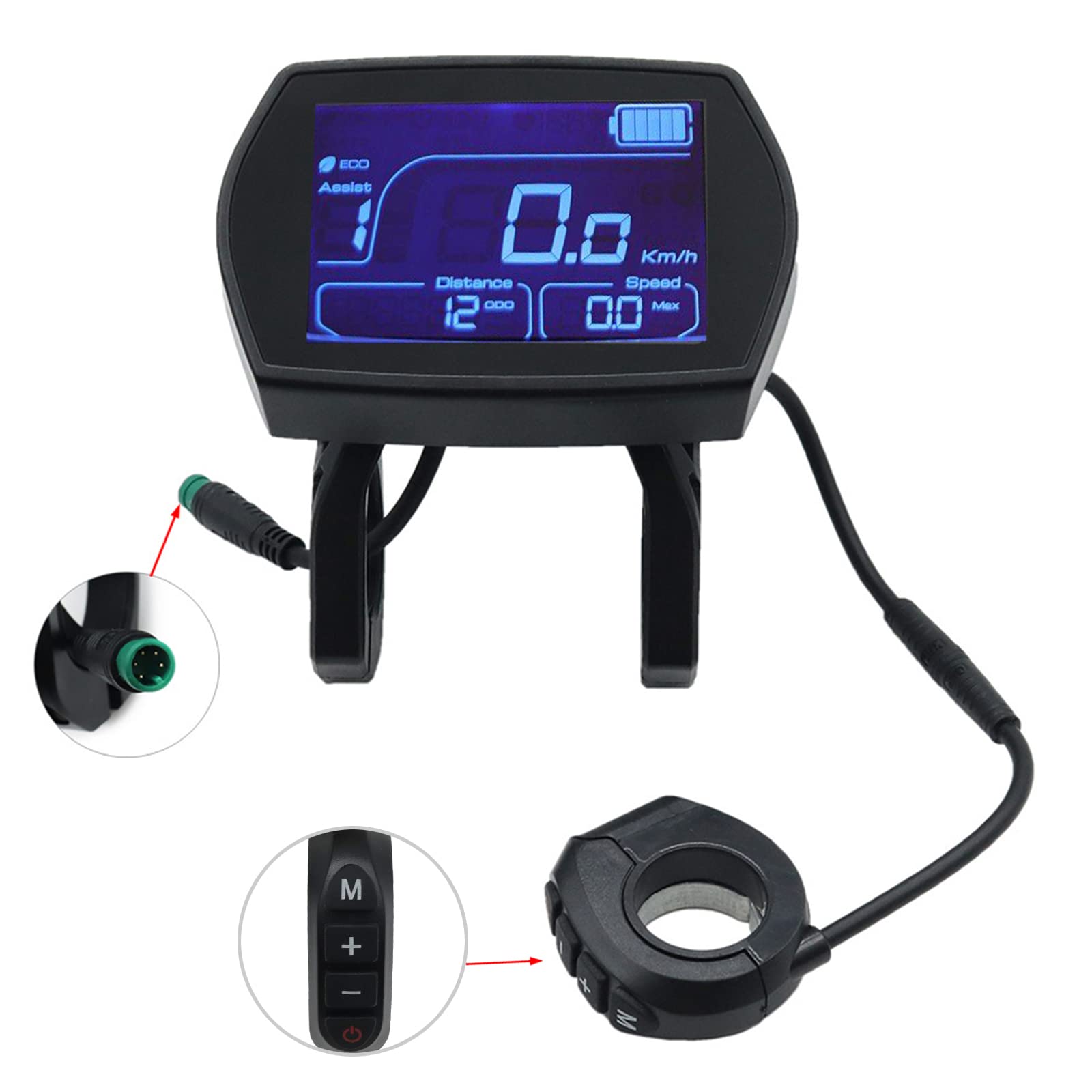 Kukirin G2 Max Compteur Tableau De Bord Scooter électrique KUGOO G2 PRO - Écran LCD - 134x72mm Noir Compteur Vitesse électrique
