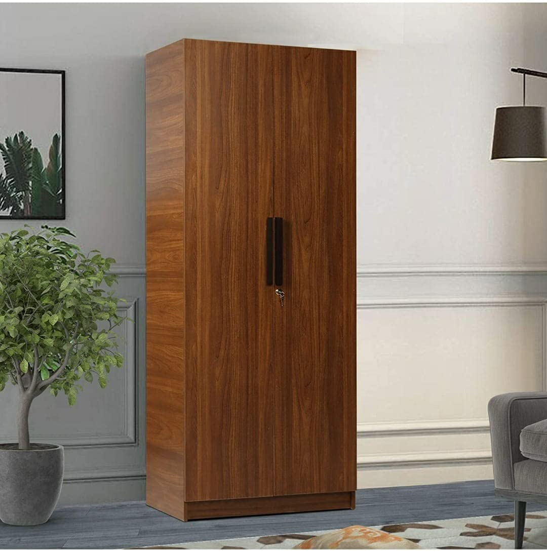 Hexagon Furnitures 2 Door Wardrobe King Size with Drawer(Height:75inch,Width:36inch,Depth:21inch)-image-38