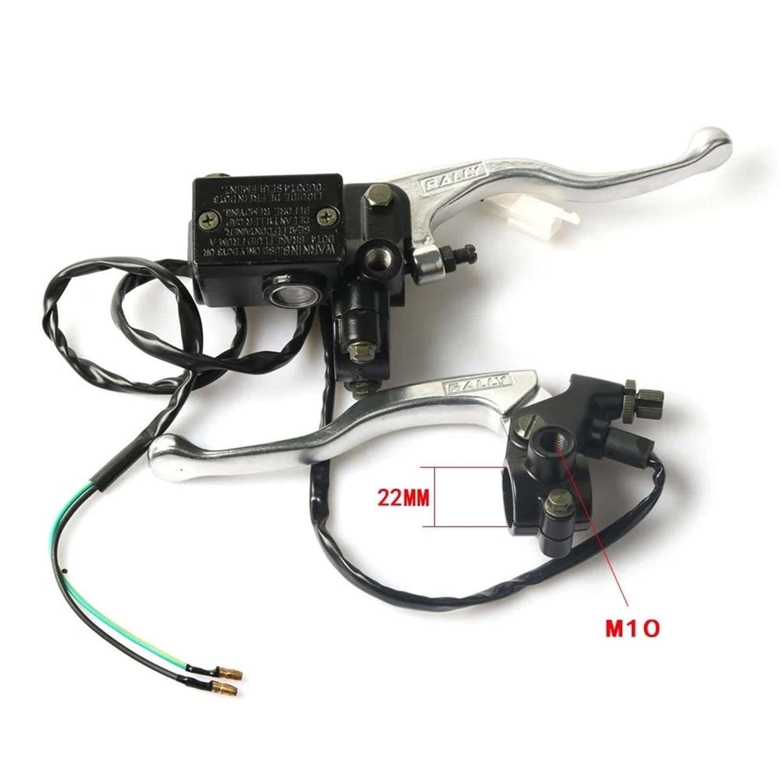 Maître Cylindre Frein Avant Moto + Levier Embrayage Gauche Pour Yamaha DT125 DT175