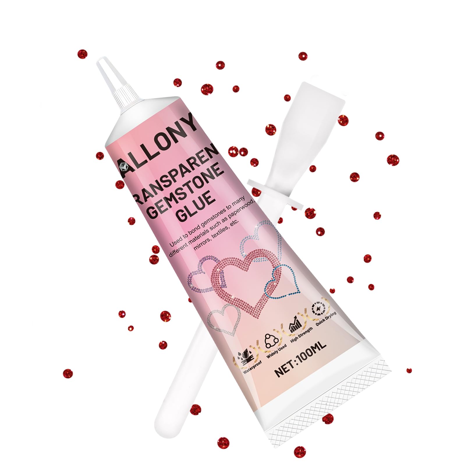 Stoffen Lijm Geen Stitch Clear - Pailletten, Diamante