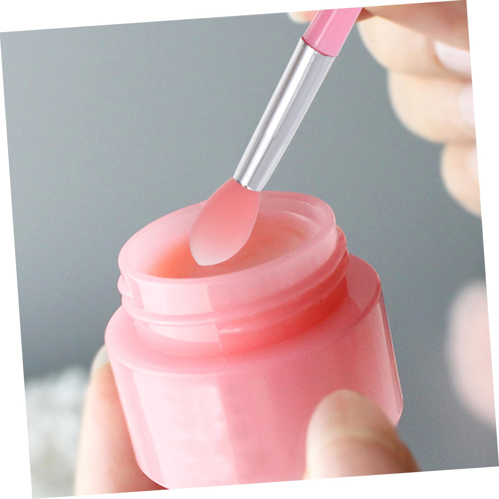 PACKOVE 2Sets Lip Mask Applicator Tools Makeup Brush for Convenient Lip Treatment Lip Makeup Sticks with Gentle Heads for Fashion Lovers and present