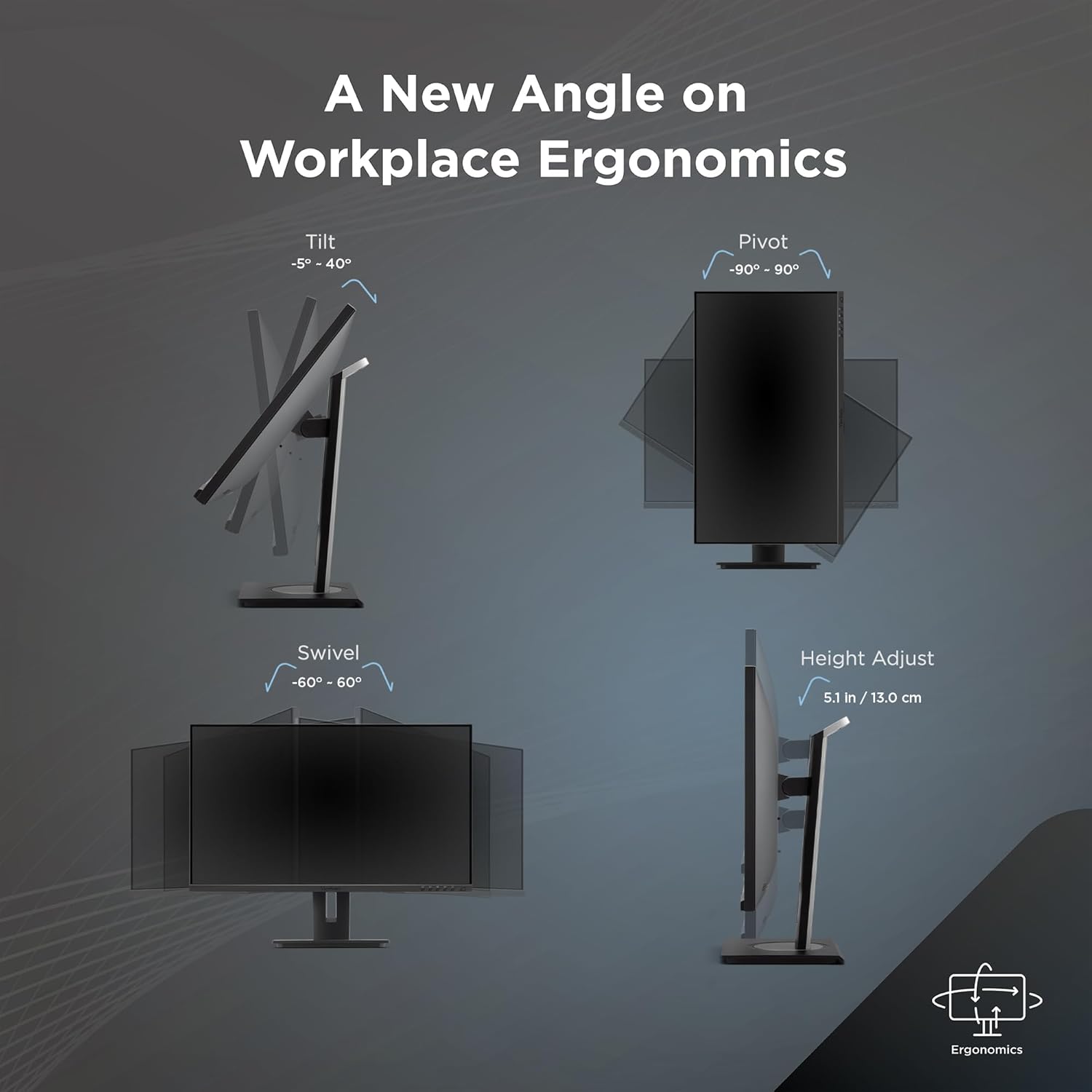 ViewSonic VG2748N 27 Inch 1080p IPS Ergonomic Wireless Casting Monitor with Built-in Wi-Fi, AirPlay, Miracast, USB-C, HDMI, DisplayPort, and USB Hub