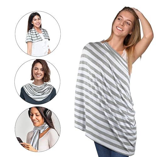 Miniatura 75 de YOOFOSS - Manta multiusos para bebé, cubierta para lactancia, funda de sillita de bebé de automóvil, para cubrir la carriola para niños y niñas