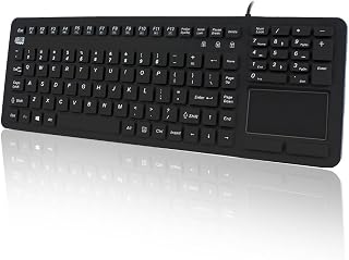 Adesso SlimTouch 270-Antimicrobial Waterproof Touchpad Keyboard(AKB-270UB)