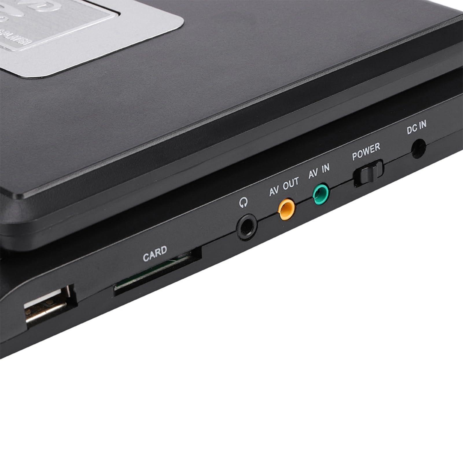 Lecteur de DVD Portable 7 ", Mini HD pivotant Écran 16: 9 de Voiture, Film CD CD TV/Fonction de Jeu Grande mémoire avec Batterie Rechargeable pour Voiture/Maison/extérieur/Voyage(EU)