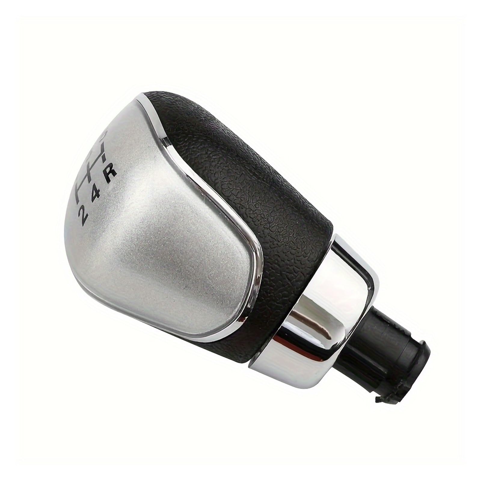 Wylwsha 5 Speed Silver Shift Gear Knob Cover For Fiesta For Mk7 2008-2013 Manual Transmission Lever 5/6 Speed Car Gear Shift Knob Handball(5 Speed Silver)