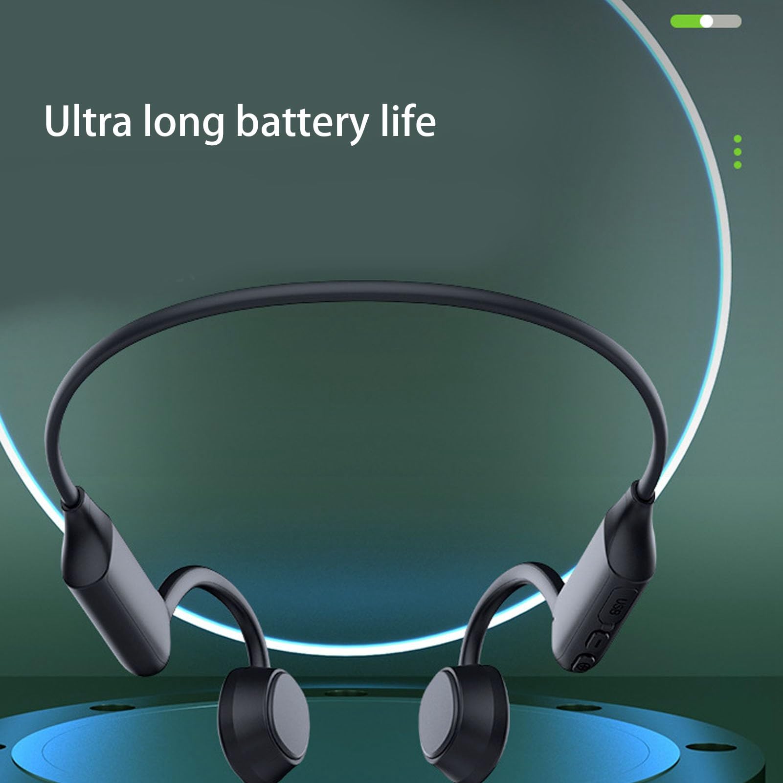 Auriculares de conducción ósea, Auriculares inalámbricos Bluetooth5.3 de oído Abierto, Auriculares Impermeables IPX6, Auriculares Deportivos para Correr, Ciclismo, Senderismo
