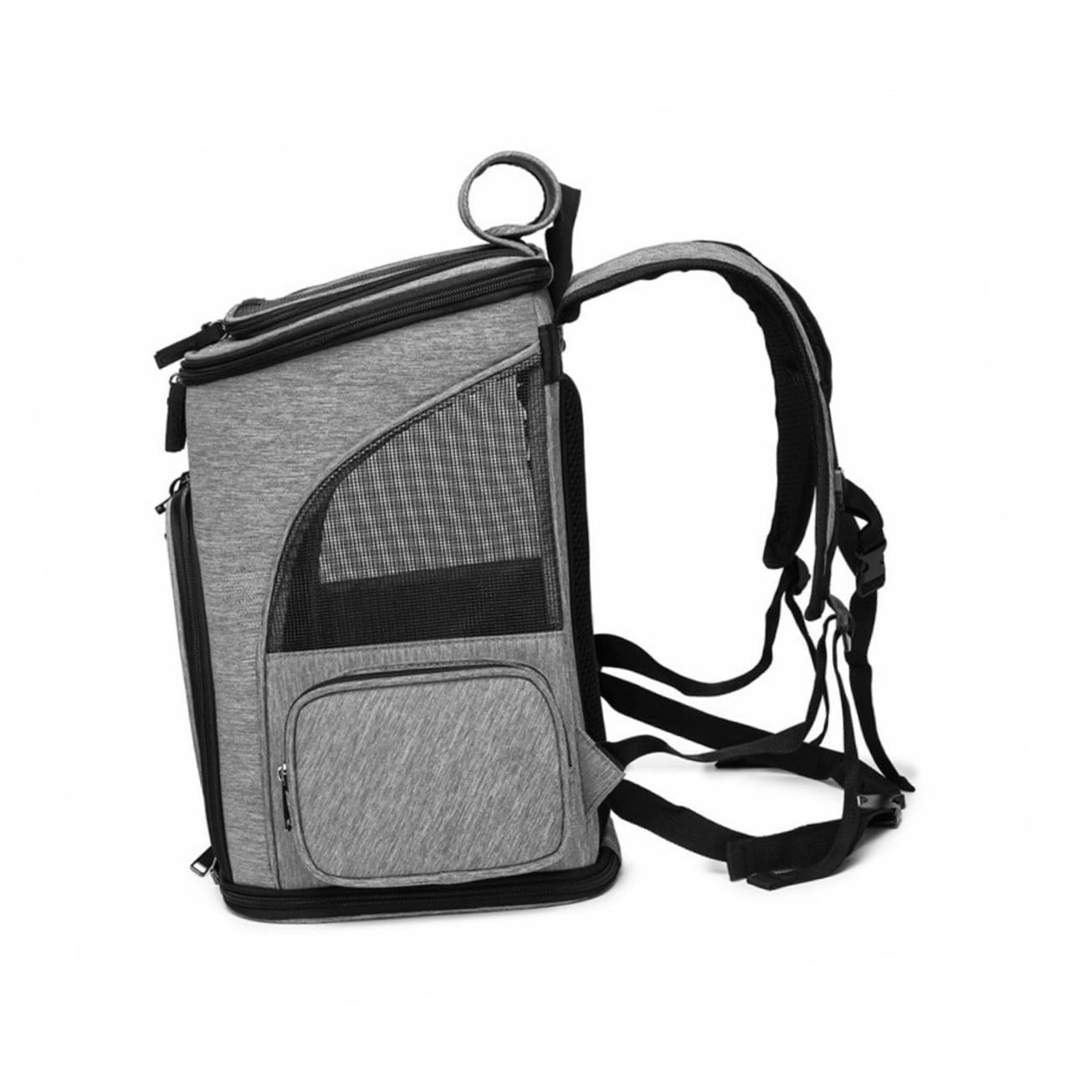 TOYANDONA 1pezzi Zaino Per Animali Domestici Grigio Traspirante Di Ventilazione Design Pieghevole Portatile Per Cani Gatti Gattino Cucciolo