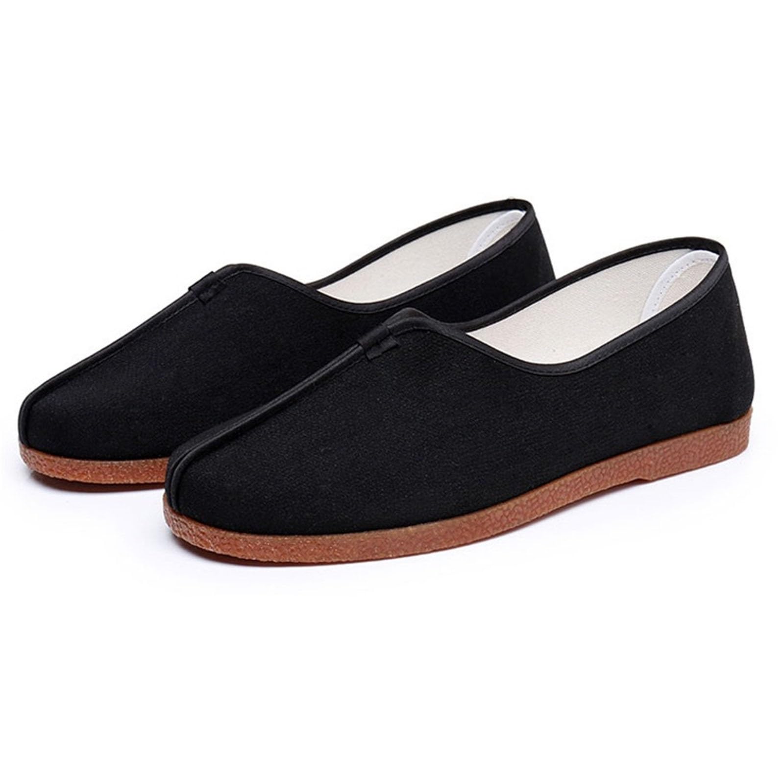 Zapatillas Kung Fu para Hombres Y Mujeres Flexibles Artes Marciales Tai Chi Zapatos con Suela De Goma Antideslizante, Zapatos De Tela para Practicar, Actuar Y Hacer Ejercicio