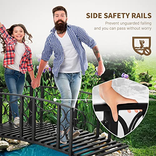image for Outsunny 6' Metal Arch Backyard Garden Bridge with 660 lbs. Weight Cap