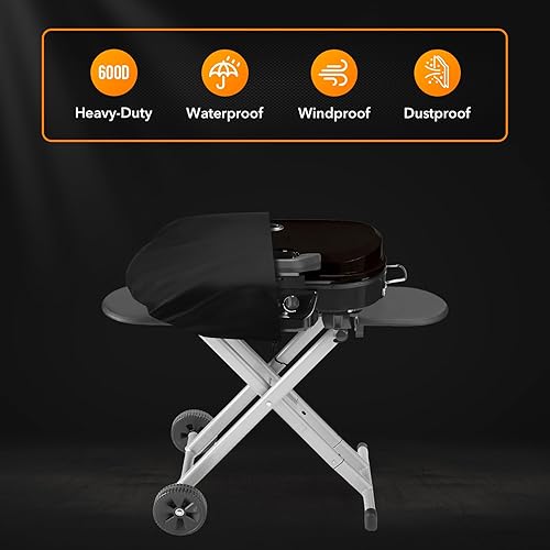 Miniatura 3 de ZBXFCSH Cubierta de parrilla resistente compatible con Coleman Roadtrip LXLXXLXE285 y compatible con parrillas Smoke Hollow 205, para todo tipo de