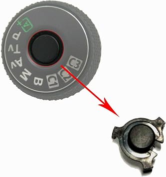 Mmiaoxy Top Key Lock Mode Dial Middle Button Assembly Compatible with Canon EOS 5D Mark IV 5D4 Repair Part