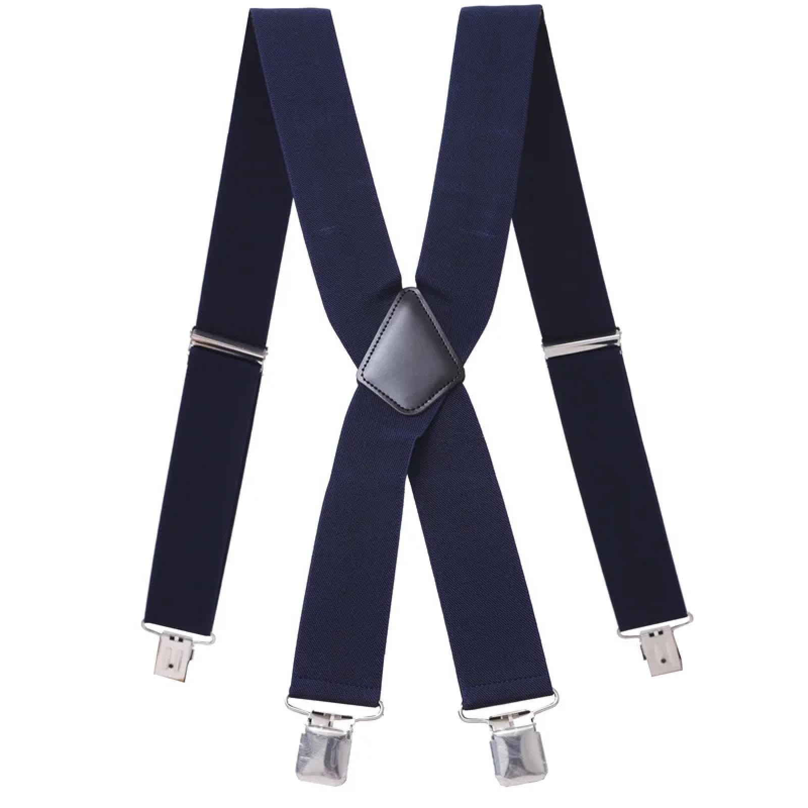 Bretelles Suspender 120Cm Bretelles Longues Plus La Taille Hommes Pantalon X Dos Fort Clips 5Cm Largeur Bretelles avec X-Back Pantalon Homme Bretelles Sangle 10