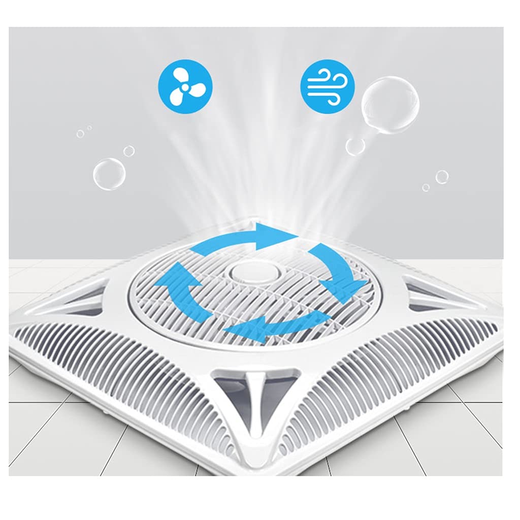 Aspiratore da Bagno, Aspiratore da Cucina da Soffitto Incorporato con Griglia Frontale ad Alta Potenza Grande Volume d'Aria per Bagno/Cucina/Soggiorno/Commerciale