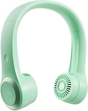 Gaiatop Neck Fan, 3 Speeds Rotate 70 Rechargeable Hands Free Bladeless Fan