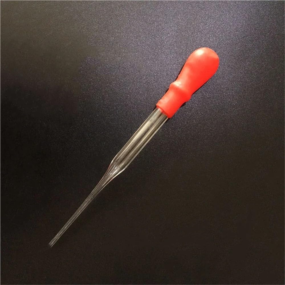 Pipetta di trasferimento in vetro, Tubo pipetta contagocce in vetro borosilicato da 10 pezzi, diametro esterno 8 mm, lunghezza 90-200(Length 200mm)
