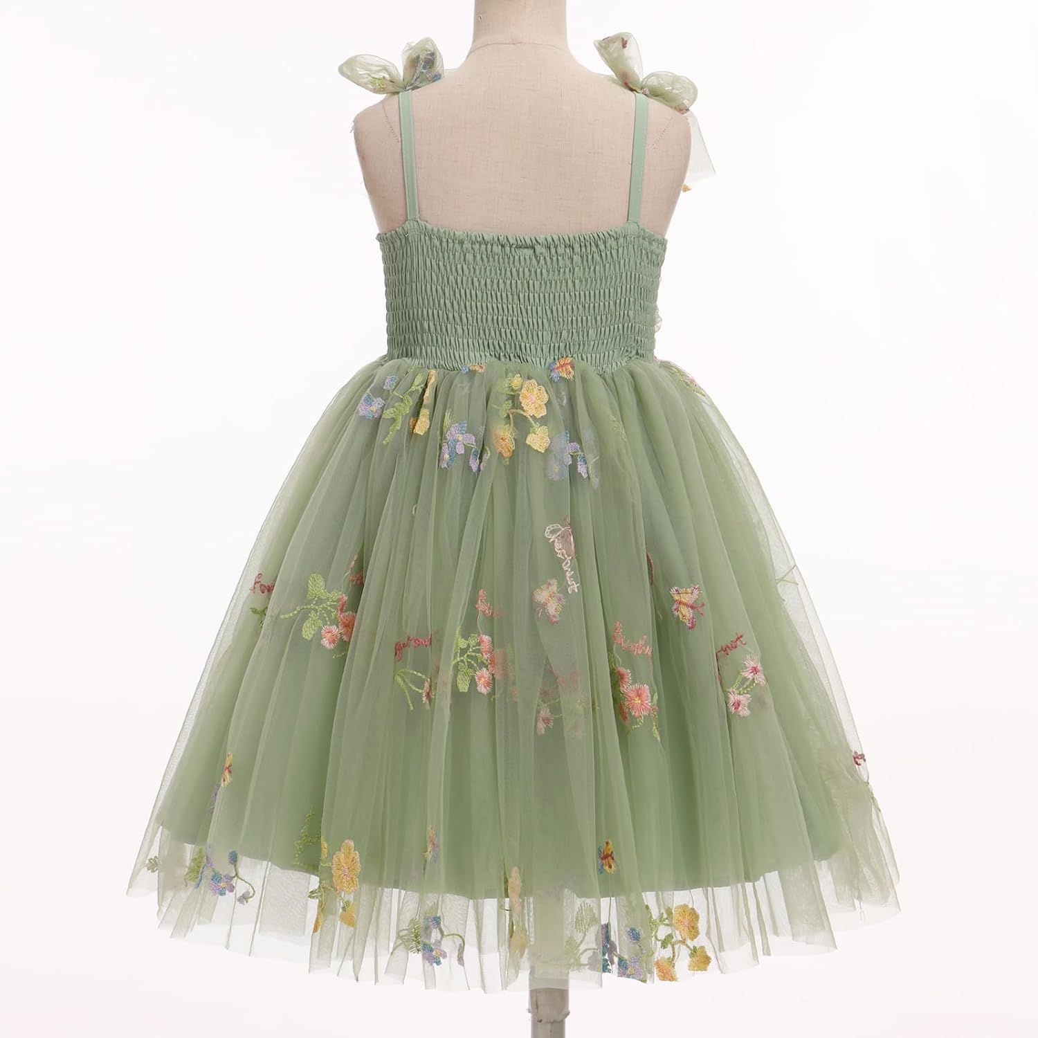 IBTOM CASTLE Toddler Baby Girl Birthday Dress Floral Sequin Tulle Tutu Dresses for Pageant Party Cake Smash Photoshoot - Image 5