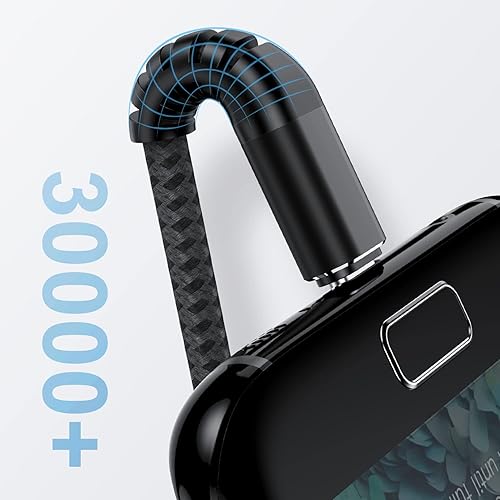 Vista 67 de Carplay - Cable de carga USB C para iPhone 16 15 Pro Max, paquete de 4 [3/3/6/6 pies] 60 W USB C a USB C cable y USB A a USBC cable de carga rápida