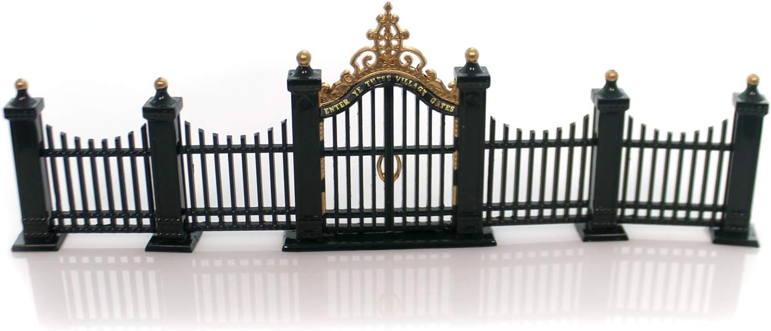 Department 56 Accessory Village Wrought Iron GATE & Fence Metal Accessory 55140