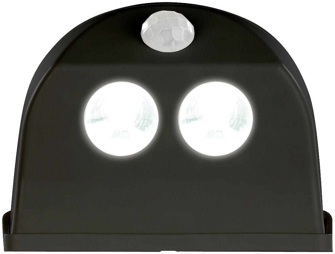 Luminea LED-Aufbau-Lampe: Batterie-LED-Türleuchte, Bewegungs-/Lichtsensor, 0,4 W, 50 lm, 4er-Set (Leuchte batteriebetrieben, Tür-Lampe, Leuchten)