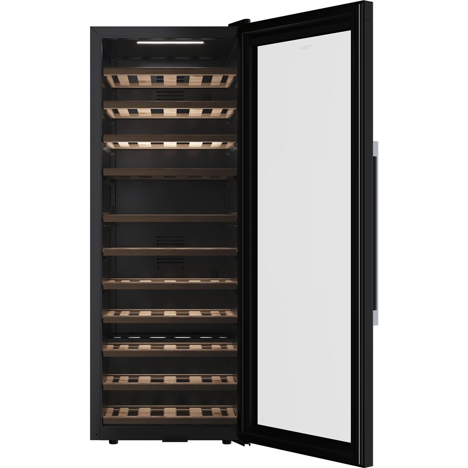 Teka Vinoteca de Libre Instalación 51 Botellas, Iluminación LED, Control Electrónico de Temperatura, Capacidad Total 159 Litros, Patas Regulables, Modelo RVF 10051 GBK