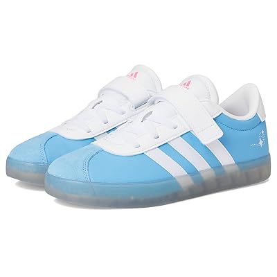 adidas Kids Disney VL Court 3.0 Elastic Lace Shoes Kids Shoes Semi Blue Burst/White/Lucid Pink