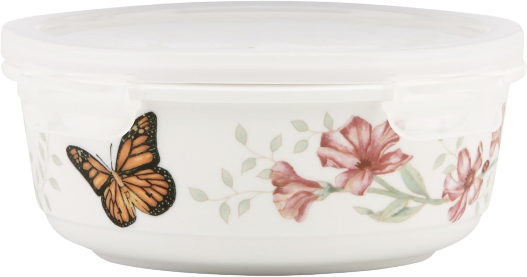 824646 Butterfly Meadow Serve & Store Container, Small Container 6.25"D x 2.75"H