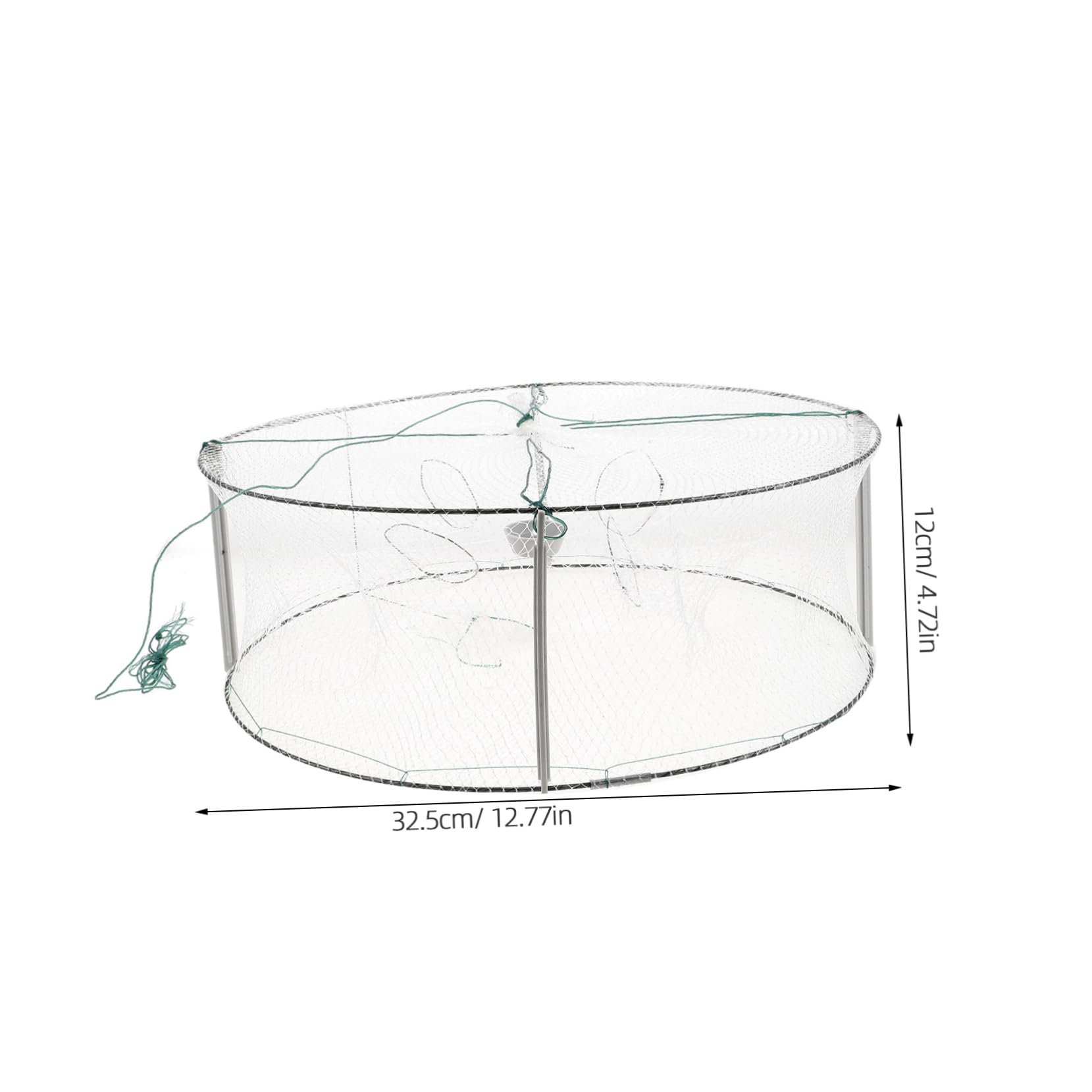 HONMEET Round Shrimp Crab Trap Net 4 Holes Stream Fishing Net Collapsible Minnow Trap for Freshwater/Aquarium Nets