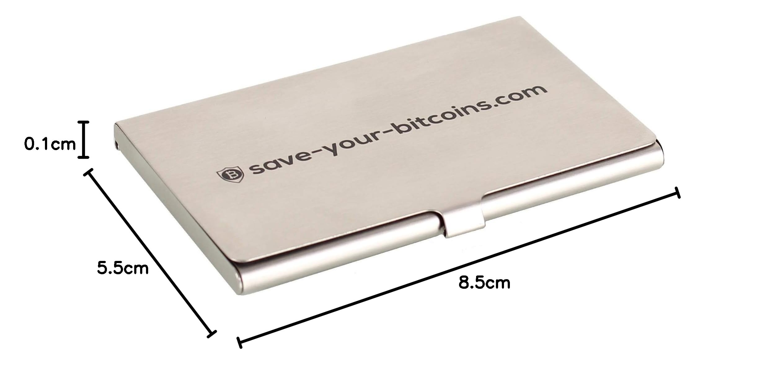 Hardware Wallet Seed Phrase - Plaque métallique de récupération en Acier Inoxydable