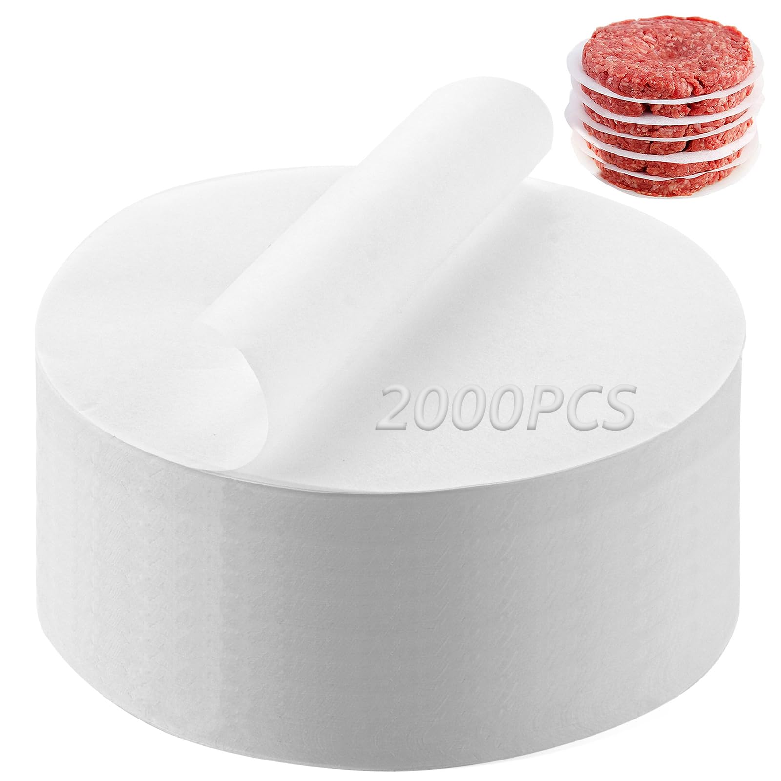 CYEER 2000 pezzi di carta per hamburger, 13 cm, per hamburger, hamburger Patty, carta hamburger per hamburger, cheeseburger, patties